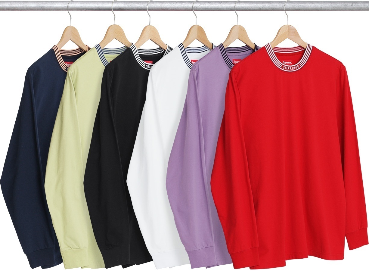 Rib Logo Stripe L/S Tee